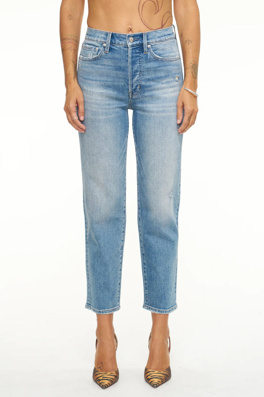 Charlie High Rise Classic Straight Ankle - Spruce