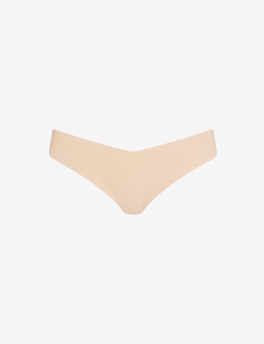 Classic Solid Thong - Beige