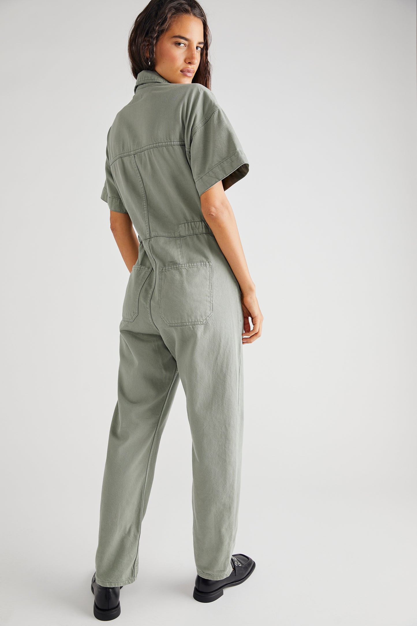 Marci Jumpsuit - Washed Army