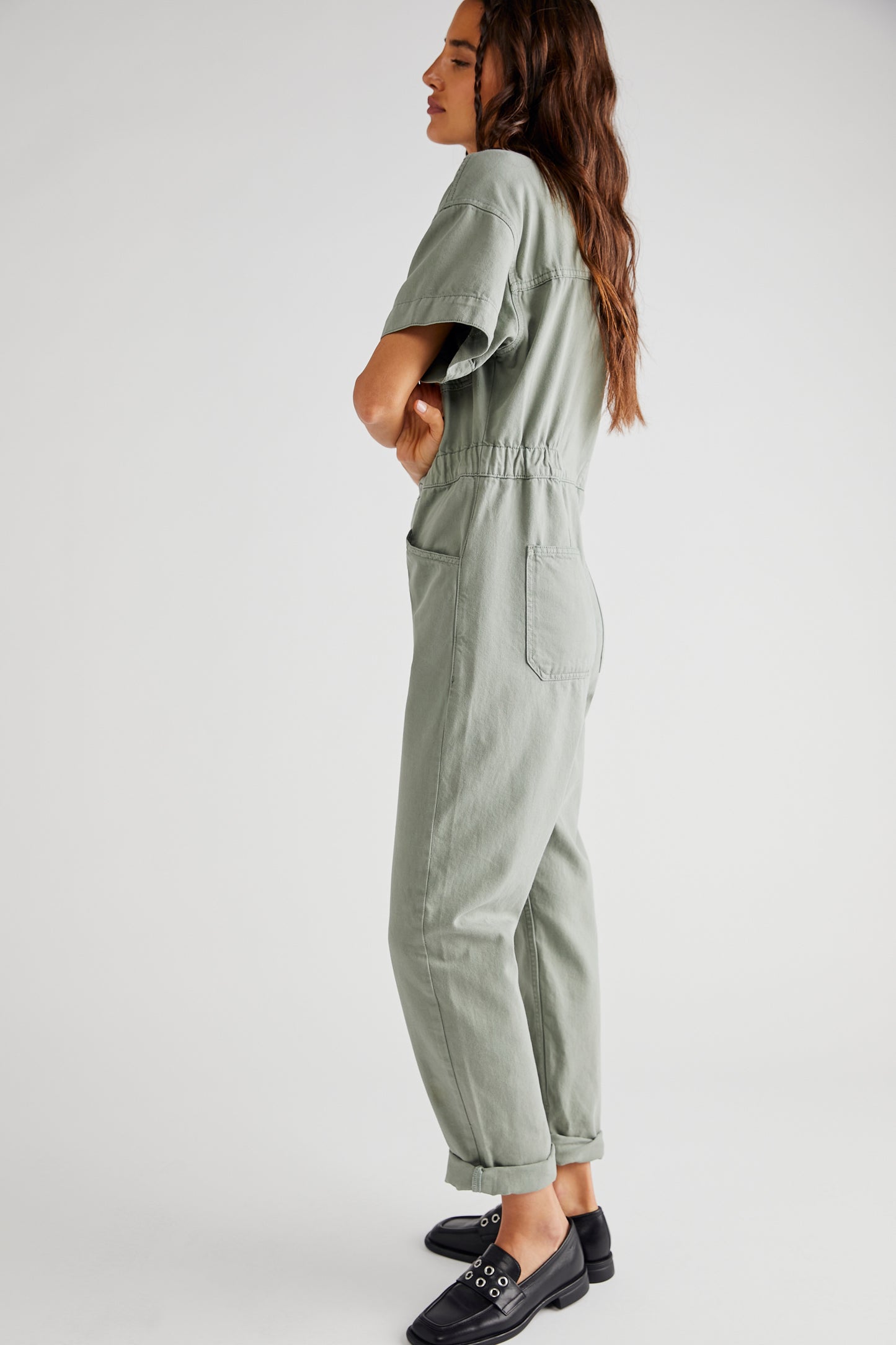 Marci Jumpsuit - Washed Army