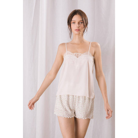 Lace Cami Top - Eggshell