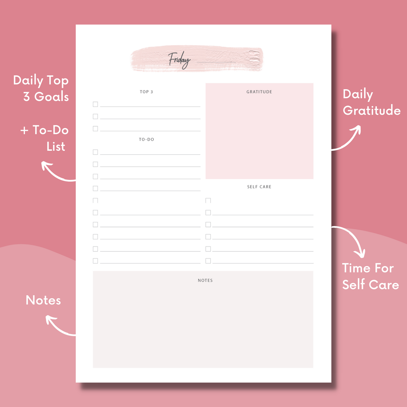One Day At A Time Daily Planner