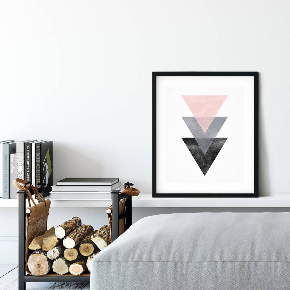 Scandinavian Triangles Modern Print