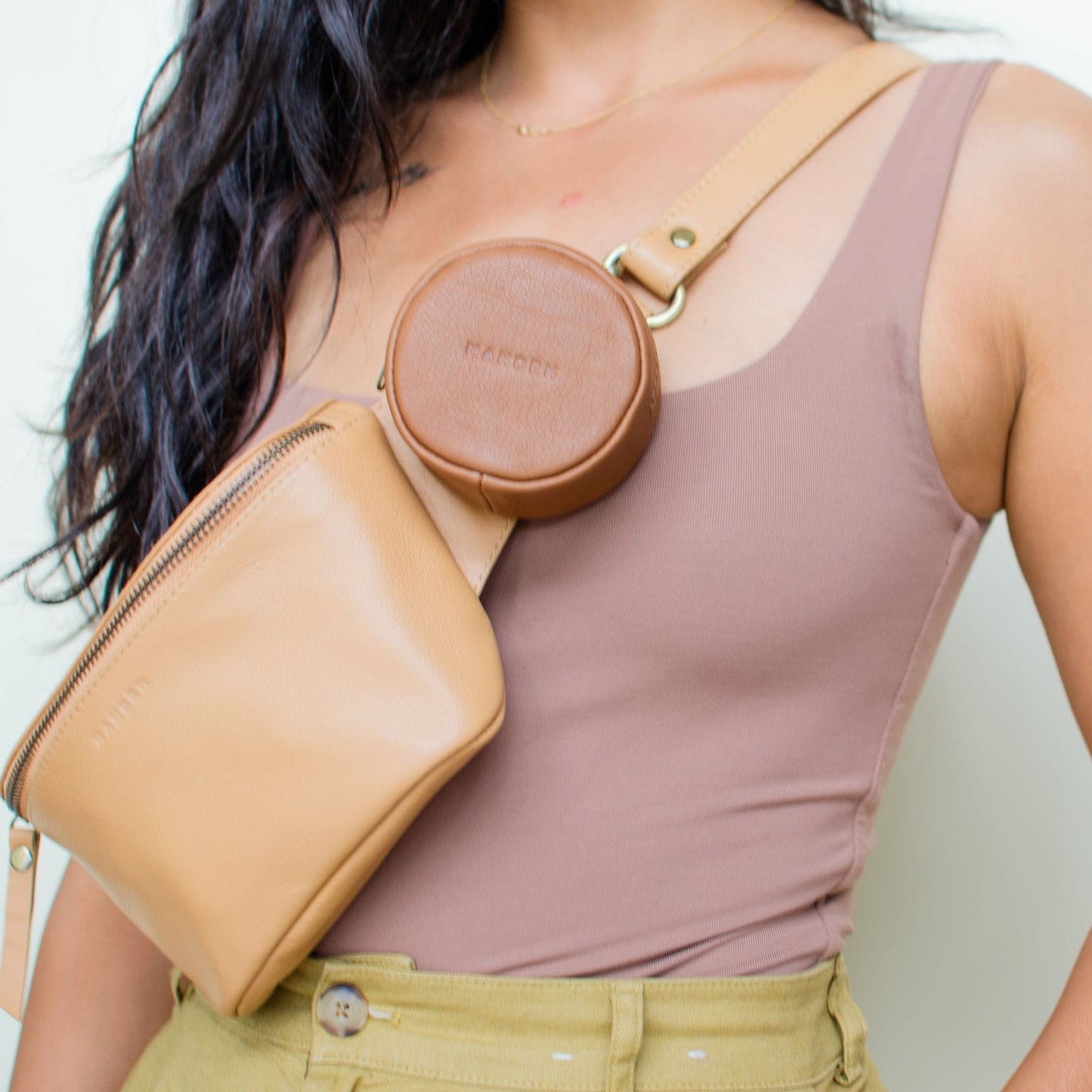 Rover Circle Pouch - Tan