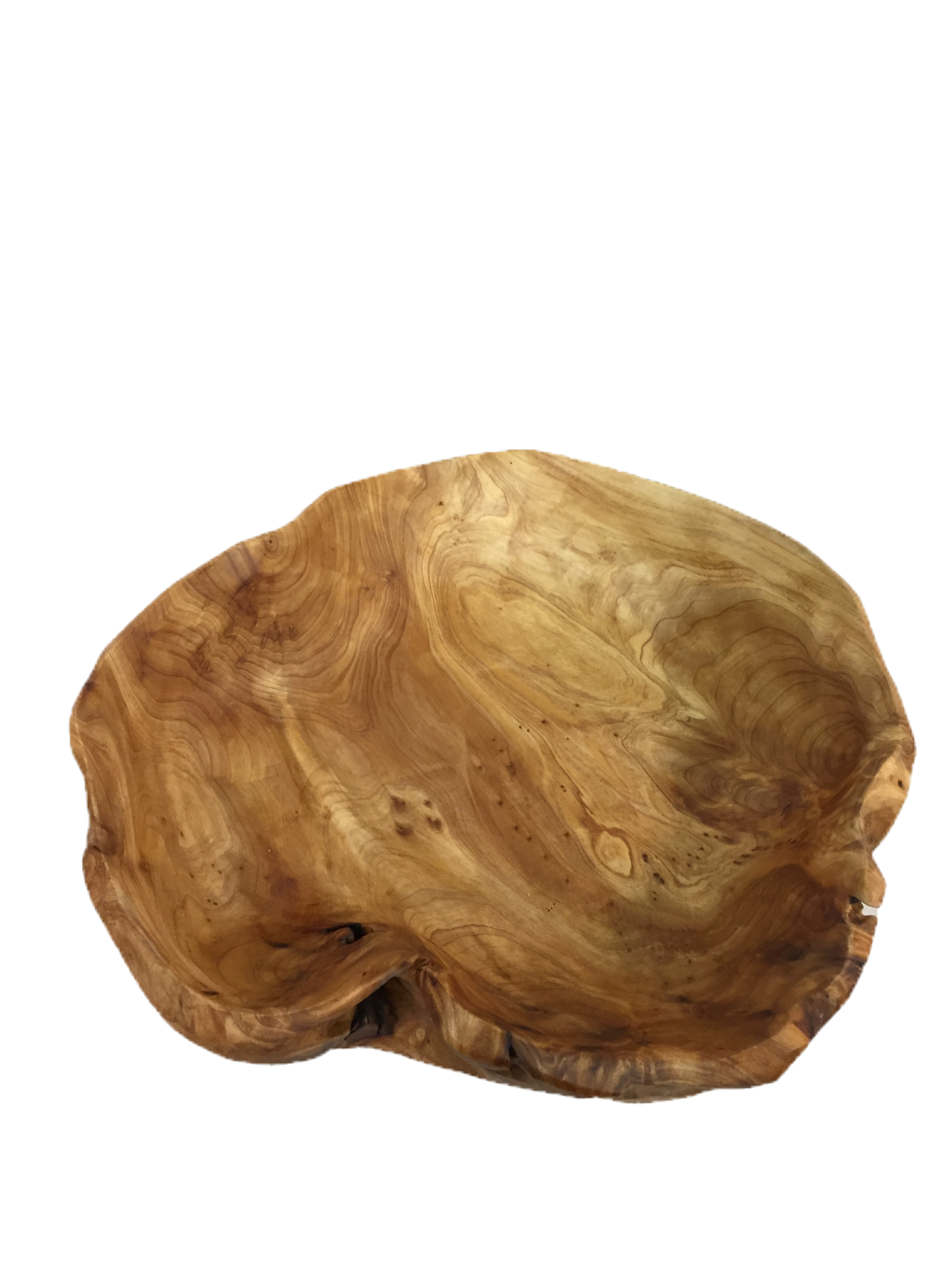 Hand-Crafted Root Wood Live Edge Bowl - Medium Small (10-11" / 3-4")