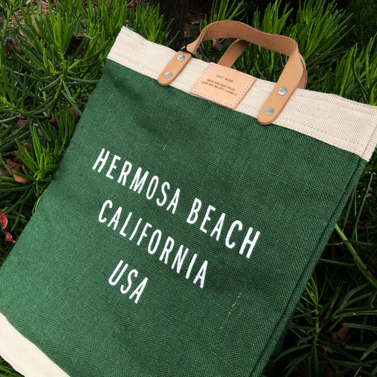 HERMOSA BEACH: CITY SERIES - Apolis Large Market Bag - FIELD GREEN