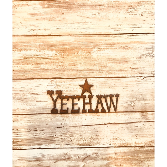 Yeehaw With Star Word Western Magnet