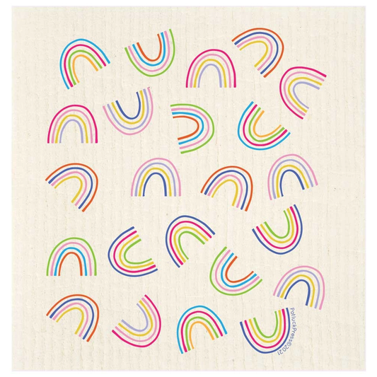 Rainbow Confetti Swedish Dishcloth