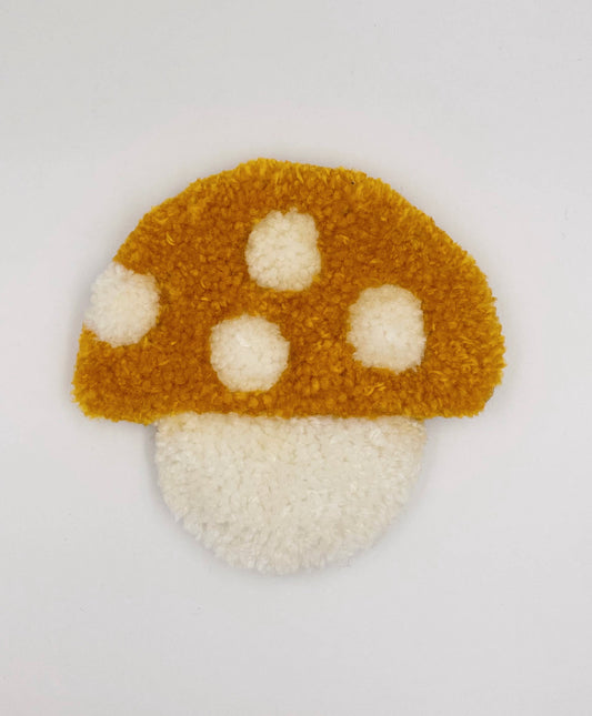 Mushroom Coaster - Mustard