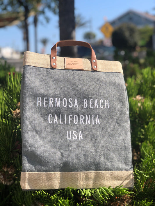 HERMOSA BEACH: CITY SERIES - Apolis Large Market Bag - COOL GREY