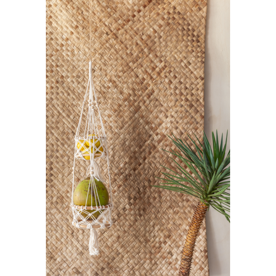 Macrame Hanging Basket - Small