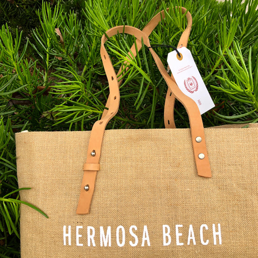 HERMOSA BEACH: CITY SERIES - Apolis Medium Shoulder Market Bag - NATURAL