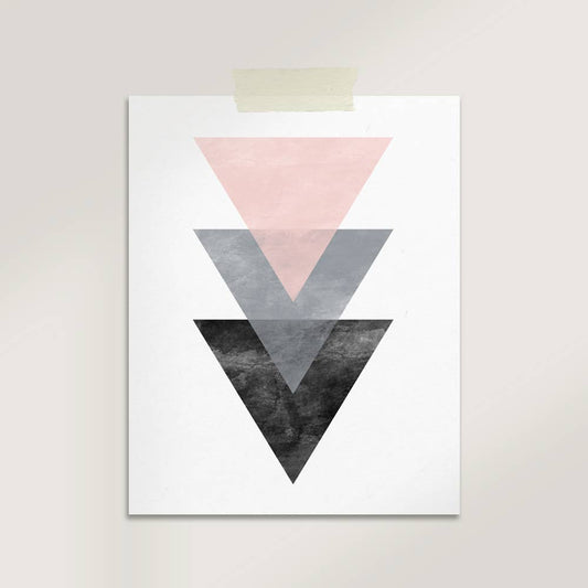 Scandinavian Triangles Modern Print